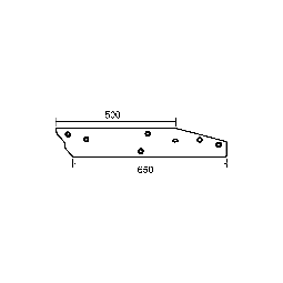 Contre sep réversible long (réf 278076-278077)