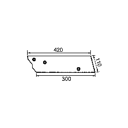 Contre sep réversible court (réf 278074-278075)