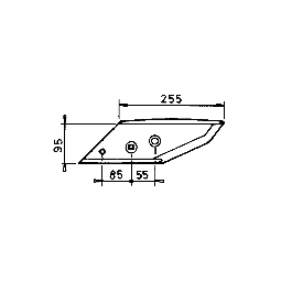 Pointe boulonnée gauche C2S (réf 3364055)