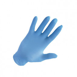 Boîte de 100 gants Nitrile courts bleus